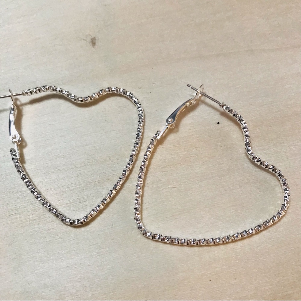 925 Silver Heart Earrings